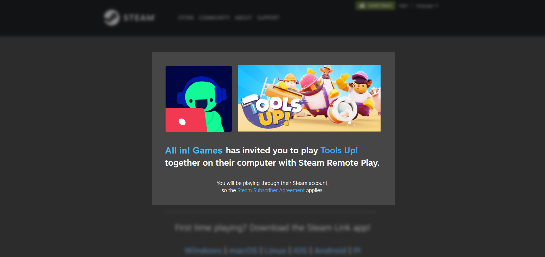 How does Steam Remote Play Together work? All in! Games
