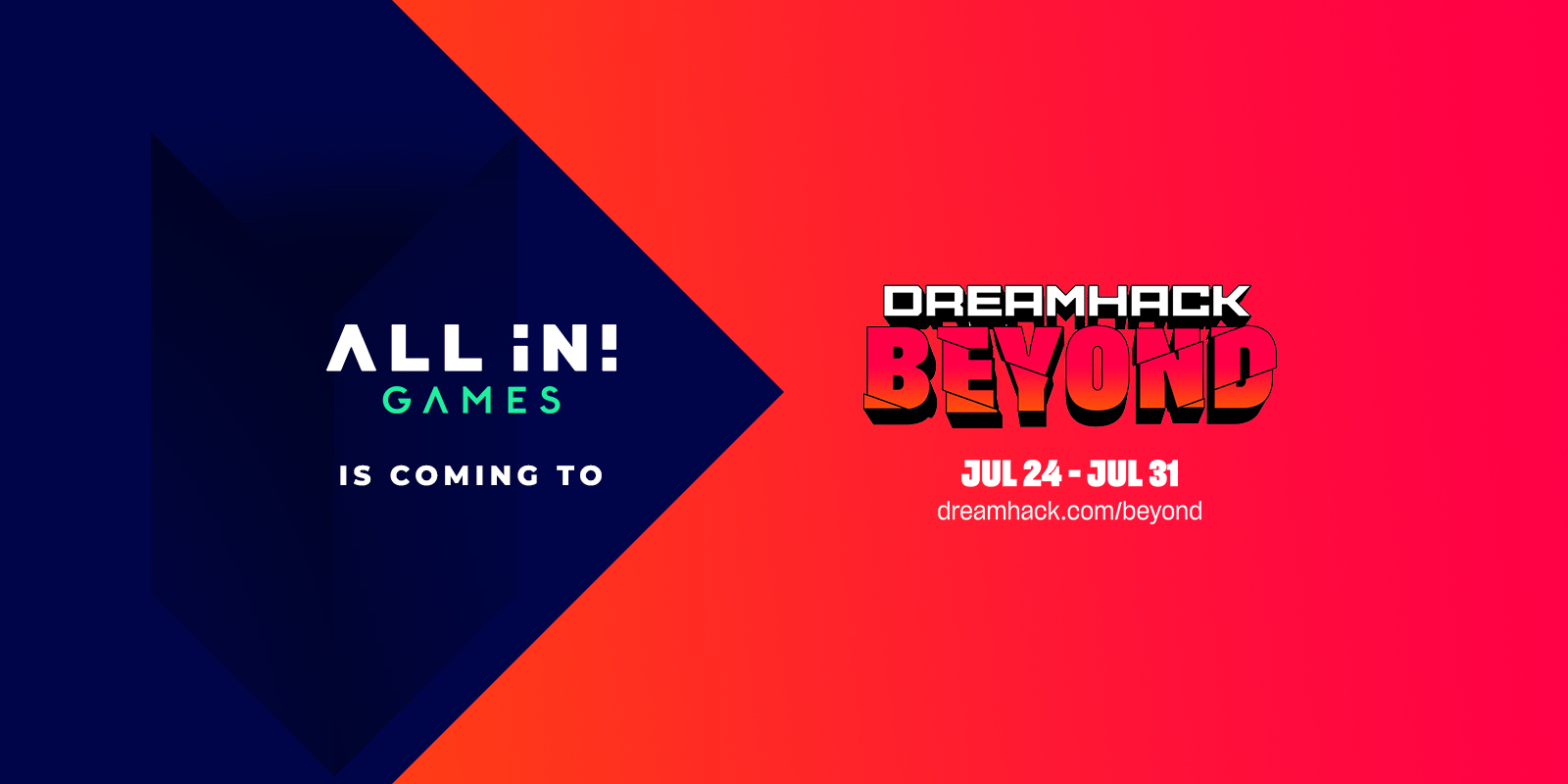 All in! Games coming to DreamHack Beyond